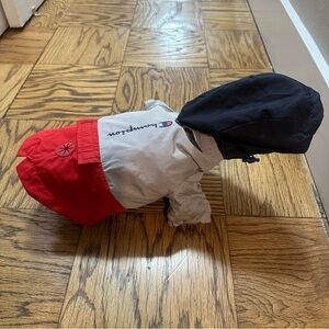 Champion Red and Gray Dog Jacket, Small